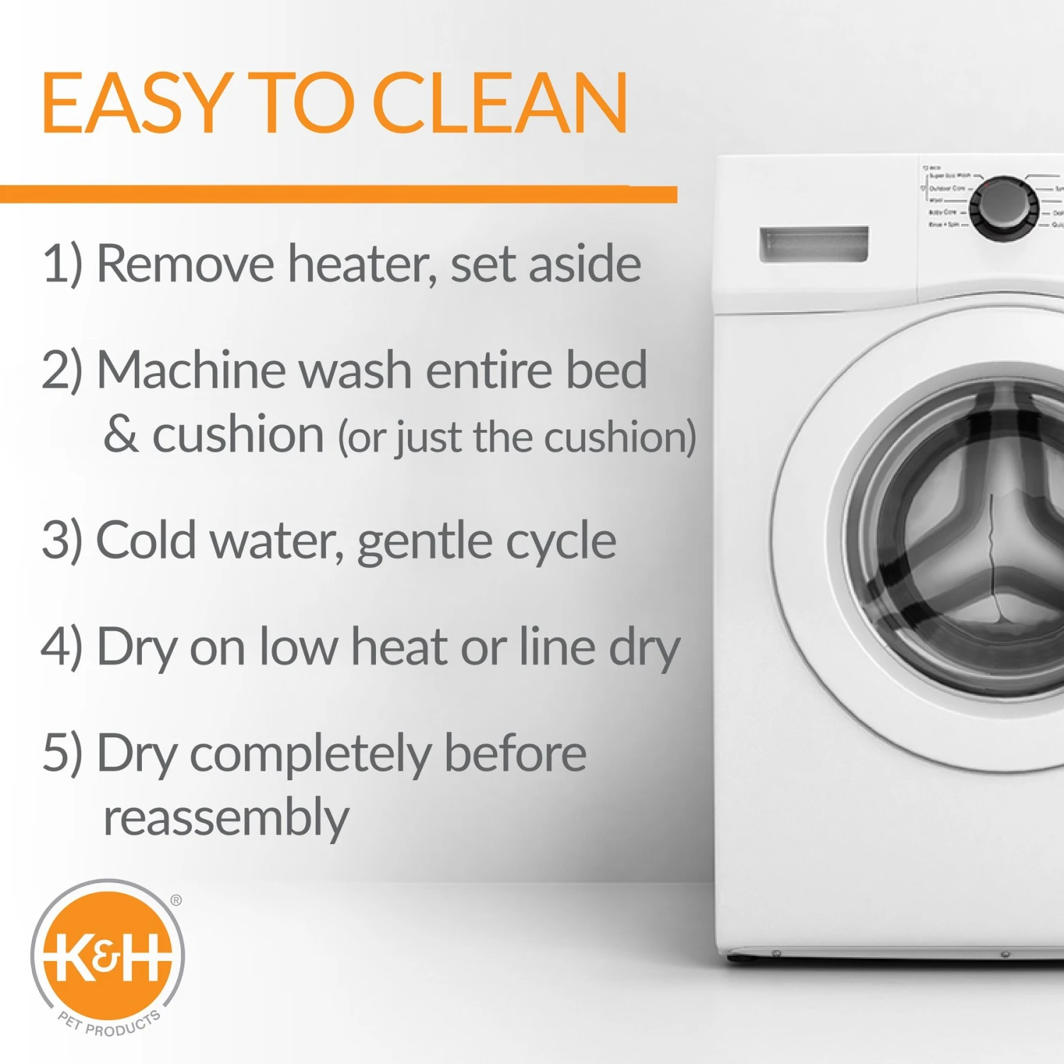 K&H Pet Products Thermo-Pet Nest Covered Indoor Heated Cat Bed House, Gray, Small 7 K&H Pet Products Thermo-Pet Nest Covered Indoor Heated Cat Bed House, Gray, Small - Image 5