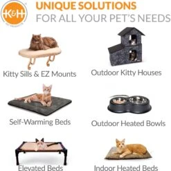 K&H Pet Products Thermo-Pet Nest Covered Indoor Heated Cat Bed House, Gray, Small 14 K&H Pet Products Thermo-Pet Nest Covered Indoor Heated Cat Bed House, Gray, Small -Cat Pet Supplies 614006 PT6. AC SS1800 V1659709763