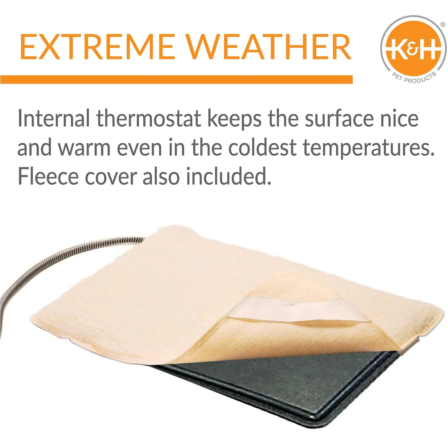 K&H Pet Products Extreme Weather Kitty Pad & Fleece Cover 6 K&H Pet Products Extreme Weather Kitty Pad & Fleece Cover - Image 4