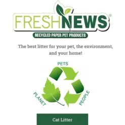 Fresh News Unscented Non-Clumping Paper Cat Litter 15 Fresh News Unscented Non-Clumping Paper Cat Litter -Cat Pet Supplies 61630 PT8. AC SS1800 V1667519881