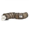 SunGrow Hide & Seek Collapsible Entertainment Cat & Ferret Play Tube & Pop Up Tunnel, Brown, 48-in -Cat Pet Supplies 616598 MAIN. AC SS1800 V1675804483