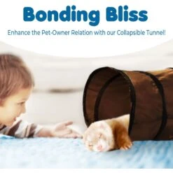 SunGrow Hide & Seek Collapsible Entertainment Cat & Ferret Play Tube & Pop Up Tunnel, Brown, 48-in 10 SunGrow Hide & Seek Collapsible Entertainment Cat & Ferret Play Tube & Pop Up Tunnel, Brown, 48-in -Cat Pet Supplies 616598 PT2. AC SS1800 V1691606857