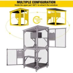 Aivituvin Catio Outdoor Cat House -Cat Pet Supplies 631982 PT3. AC SS1800 V1662159633