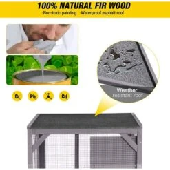 Aivituvin Catio Outdoor Cat House -Cat Pet Supplies 631982 PT4. AC SS1800 V1662159272