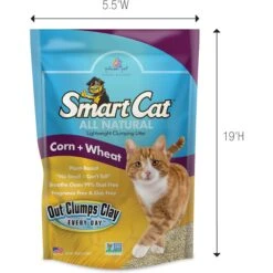 SmartCat All Natural Lightweight Corn & Wheat Clumping Cat Litter -Cat Pet Supplies 635446 PT2. AC SS1800 V1666839326