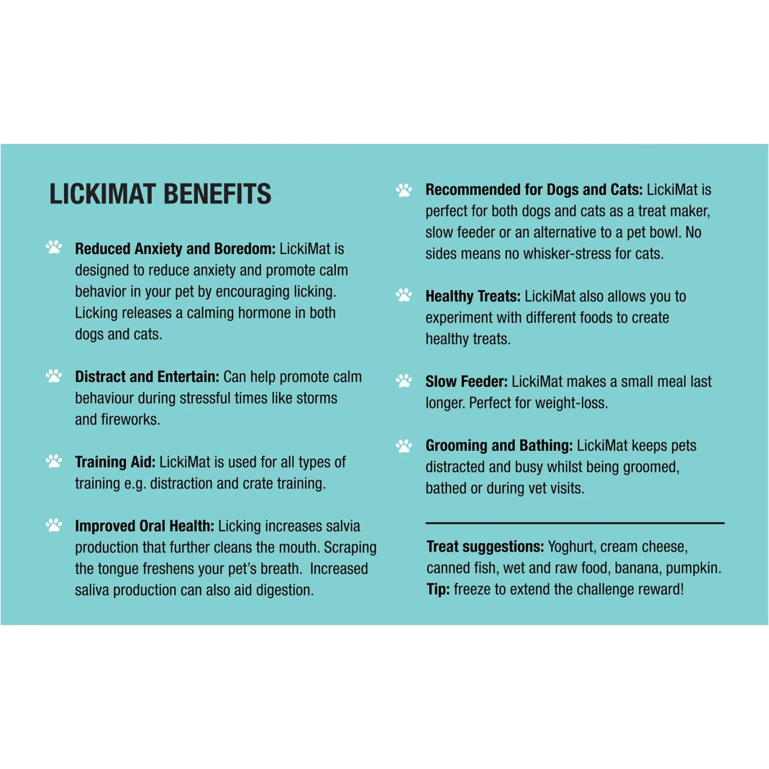 LickiMat Variety Pack Slow Feeder Cat Lick Mat, Green & Turquoise, 2 Count 7 LickiMat Variety Pack Slow Feeder Cat Lick Mat, Green & Turquoise, 2 Count - Image 5