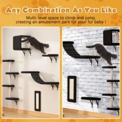 Coziwow Wall Mounted Shelves Set Cat Tree -Cat Pet Supplies 665862 PT5. AC SS1800 V1690397956