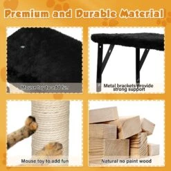 Coziwow Wall Mounted Shelves Set Cat Tree -Cat Pet Supplies 665862 PT8. AC SS1800 V1668457831