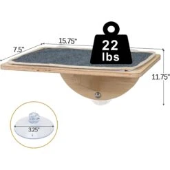 Coziwow Cat Window Perch With Suction Cups, Natural Wood -Cat Pet Supplies 668486 PT5. AC SS1800 V1666733065