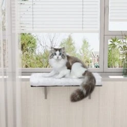 Coziwow Cat Window Perch & Windowsill Bed With Soft Cushion