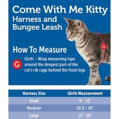 PetSafe Come With Me Kitty Nylon Cat Harness & Bungee Leash -Cat Pet Supplies 67153 PT8. AC SS1800 V1528917713
