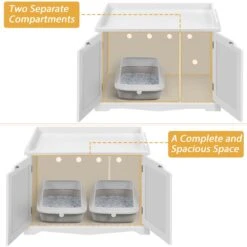 Yaheetech Litter Box Furniture Cat House -Cat Pet Supplies 677238 PT3. AC SS1800 V1687375572