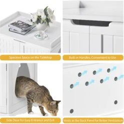 Yaheetech Litter Box Furniture Cat House -Cat Pet Supplies 677238 PT6. AC SS1800 V1687373959