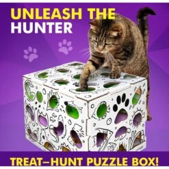 Cat Amazing Mega-Interactive Treat Maze & Puzzle Cat Toy, White -Cat Pet Supplies 685438 PT2. AC SS1800 V1669738560