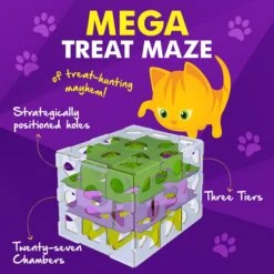 Cat Amazing Mega-Interactive Treat Maze & Puzzle Cat Toy, White -Cat Pet Supplies 685438 PT3. AC SS1800 V1669738438