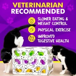 Cat Amazing Mega-Interactive Treat Maze & Puzzle Cat Toy, White -Cat Pet Supplies 685438 PT6. AC SS1800 V1669738502