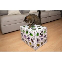 Cat Amazing Mega-Interactive Treat Maze & Puzzle Cat Toy, White -Cat Pet Supplies 685438 PT8. AC SS1800 V1669738438