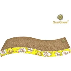 SunGrow Cardboard Cat & Rabbit Scratcher Bed, Scratch Pad For Indoor Pets -Cat Pet Supplies 693142 PT2. AC SS1800 V1694706683