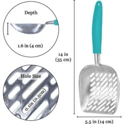 SunGrow Wide & Deep Metal Cat Litter Scooper -Cat Pet Supplies 693254 PT5. AC SS1800 V1701932781