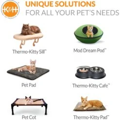K&H Pet Products Thermo-Kitty Bed Deluxe Indoor Heated Cat Bed 15 K&H Pet Products Thermo-Kitty Bed Deluxe Indoor Heated Cat Bed -Cat Pet Supplies 69581 PT8. AC SS1800 V1678737925