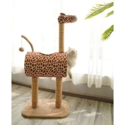 ZEZE Giraffe Tree With Tunnel & Scratcher Cat Furniture, Large -Cat Pet Supplies 700534 PT1. AC SS1800 V1668024110