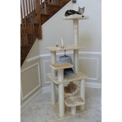 Armarkat 65-in Faux Fur Cat Tree & Condo -Cat Pet Supplies 70179 PT4. AC SS1800 V1678292108