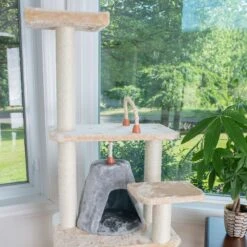 Armarkat 65-in Faux Fur Cat Tree & Condo -Cat Pet Supplies 70179 PT6. AC SS1800 V1678287538