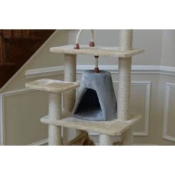 Armarkat 65-in Faux Fur Cat Tree & Condo -Cat Pet Supplies 70179 PT7. AC SS1800 V1678228257