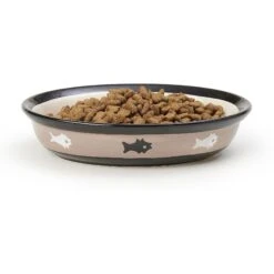 PetRageous Designs City Pets Oval Fish Ceramic Cat Dish 8 PetRageous Designs City Pets Oval Fish Ceramic Cat Dish -Cat Pet Supplies 70241 PT4. AC SS1800 V1660339364