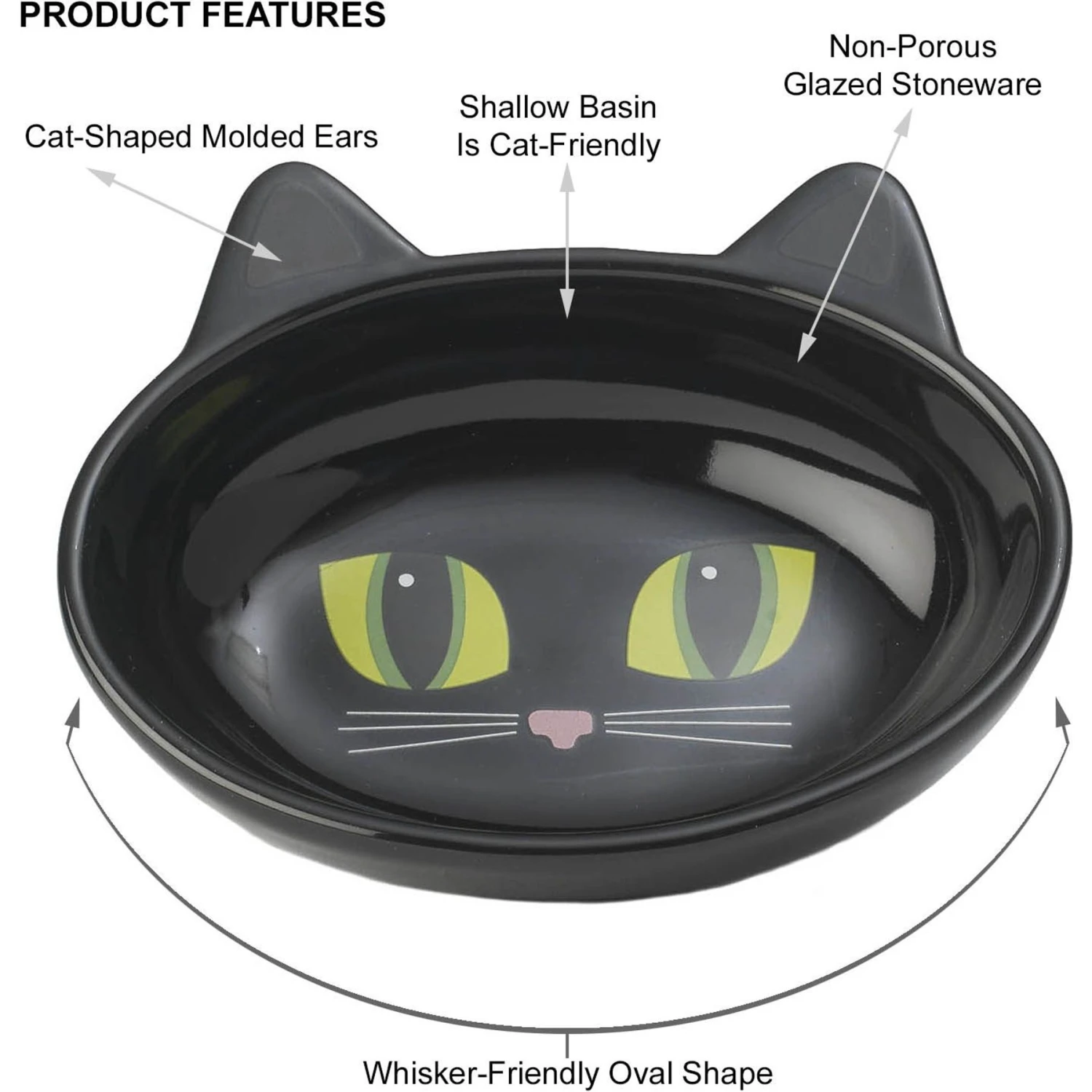PetRageous Designs Frisky Kitty Oval Cat Dish 6 PetRageous Designs Frisky Kitty Oval Cat Dish - Image 4