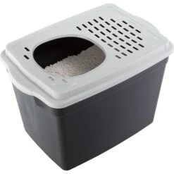 Ferplast "Jumpy" With Top Entrance Cat Litter Box, Black, Large 10 Ferplast "Jumpy" With Top Entrance Cat Litter Box, Black, Large -Cat Pet Supplies 703926 PT2. AC SS1800 V1668457891