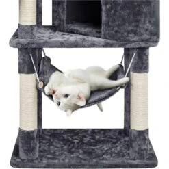 Yaheetech 3-Level Plush Cat Tree, Dark Gray, Medium -Cat Pet Supplies 705022 PT5. AC SS1800 V1668549932