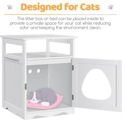 Yaheetech Box Furniture With Open Shelf Cat Litter Box 13 Yaheetech Box Furniture With Open Shelf Cat Litter Box -Cat Pet Supplies 705174 PT4. AC SS1800 V1687373904
