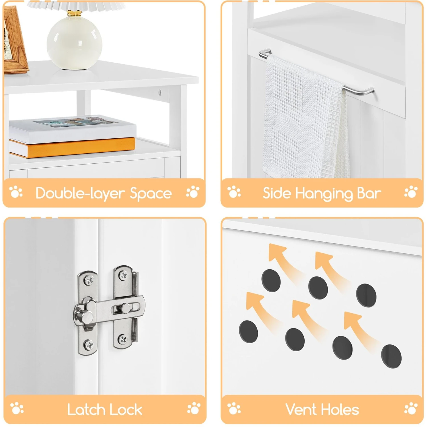 Yaheetech Box Furniture With Open Shelf Cat Litter Box 9 Yaheetech Box Furniture With Open Shelf Cat Litter Box - Image 7