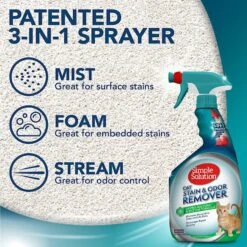 Simple Solution Cat Stain & Odor Remover -Cat Pet Supplies 71109 PT3. AC SS1800 V1588188065