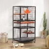 Coziwow 3-Door Heavy Duty Cat Cage Playpen With Wheels -Cat Pet Supplies 712878 MAIN. AC SS1800 V1682006315