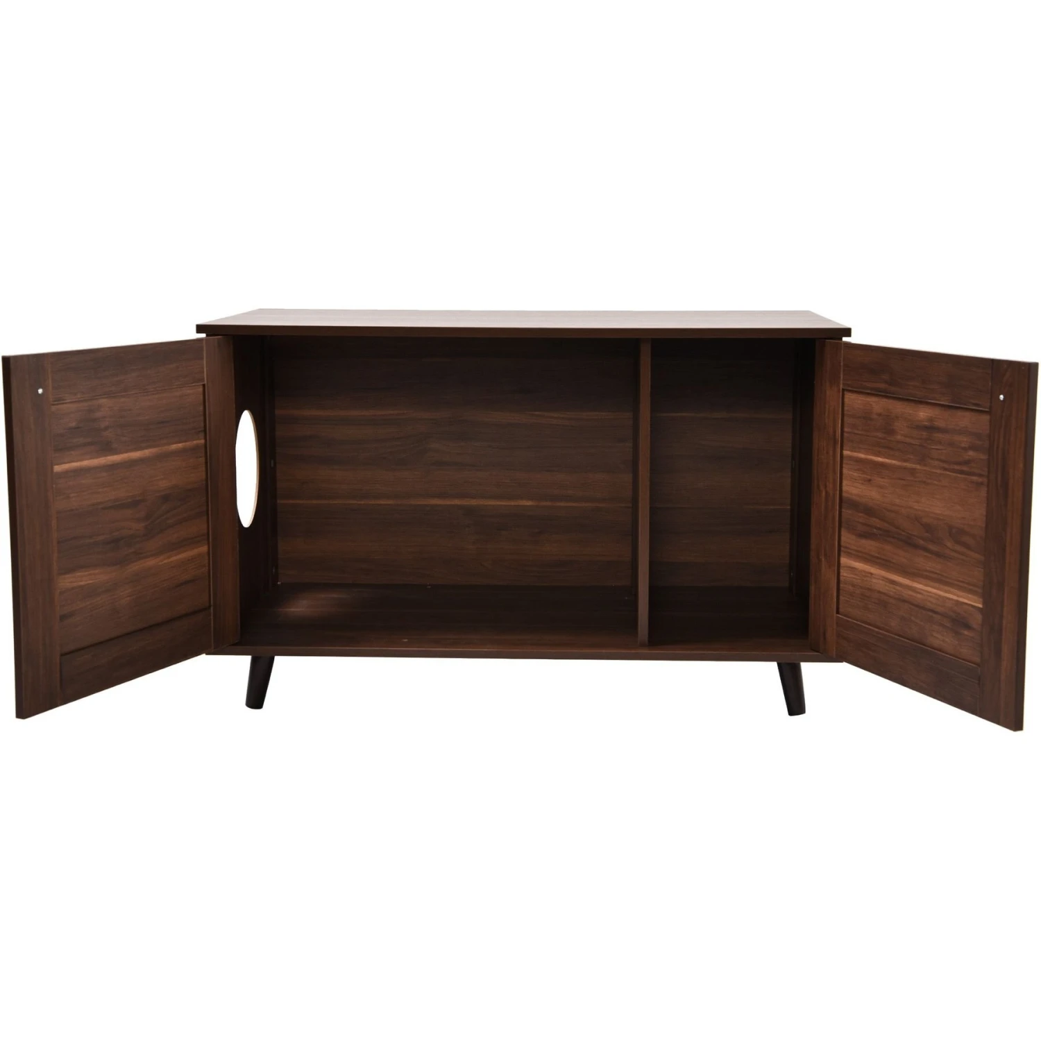 Sam's Pets Becky Box Enclosure End Table Cat Litter, Brown, Medium 4 Sam's Pets Becky Box Enclosure End Table Cat Litter, Brown, Medium - Image 2