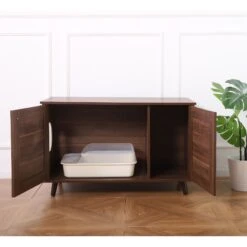 Sam's Pets Becky Box Enclosure End Table Cat Litter, Brown, Medium 13 Sam's Pets Becky Box Enclosure End Table Cat Litter, Brown, Medium -Cat Pet Supplies 713035 PT3. AC SS1800 V1669239519