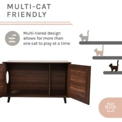 Sam's Pets Becky Box Enclosure End Table Cat Litter, Brown, Medium 17 Sam's Pets Becky Box Enclosure End Table Cat Litter, Brown, Medium -Cat Pet Supplies 713035 PT7. AC SS1800 V1669239520