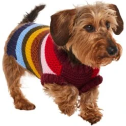 Frisco Chunky Knit Multi-Stripe Dog & Cat Sweater -Cat Pet Supplies 718662 PT2. AC SS1800 V1703184683