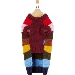 Frisco Chunky Knit Multi-Stripe Dog & Cat Sweater -Cat Pet Supplies 718662 PT4. AC SS1800 V1693234296