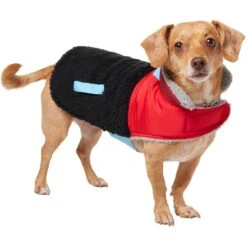 Frisco Medium Weight Retro Colorblock Mixed Media Dog & Cat Coat -Cat Pet Supplies 719462 PT2. AC SS1800 V1703184629