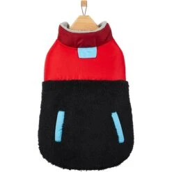 Frisco Medium Weight Retro Colorblock Mixed Media Dog & Cat Coat -Cat Pet Supplies 719462 PT3. AC SS1800 V1692978911