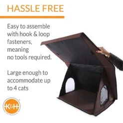 K&H Pet Products Outdoor Unheated Multi-Kitty A-Frame House 12 K&H Pet Products Outdoor Unheated Multi-Kitty A-Frame House -Cat Pet Supplies 72244 PT3. AC SS1800 V1611771434