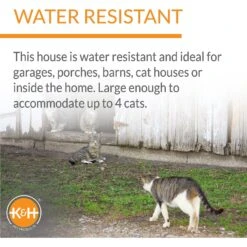 K&H Pet Products Outdoor Unheated Multi-Kitty A-Frame House 13 K&H Pet Products Outdoor Unheated Multi-Kitty A-Frame House -Cat Pet Supplies 72244 PT4. AC SS1800 V1611772699