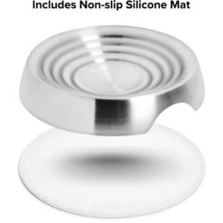 CatGuru Round Stainless Steel Cat & Dog Food Dish, 2 Count -Cat Pet Supplies 730894 PT4. AC SS1800 V1673016173