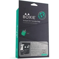 Boxiecat Scoop & Tie Cat Litter Waste Bag, 120 Count -Cat Pet Supplies 732278 PT2. AC SS1800 V1673451933