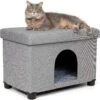 The BirdRock Home Decorative Cat & Dog House Ottoman, Brown 2 The BirdRock Home Decorative Cat & Dog House Ottoman, Brown -Cat Pet Supplies 736942 MAIN. AC SS1800 V1670883067