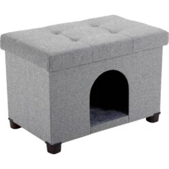 The BirdRock Home Decorative Cat & Dog House Ottoman, Brown 10 The BirdRock Home Decorative Cat & Dog House Ottoman, Brown -Cat Pet Supplies 736942 PT2. AC SS1800 V1670944009