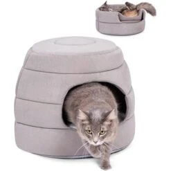 BirdRock Home Cozy 2 In 1 Plush Cat & Dog Bed